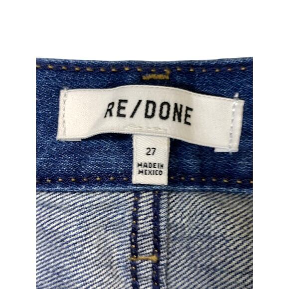 RE/DONE Dark Wash Rigid 90s High Rise Loose Jeans- Size 27 - Picture 4 of 7